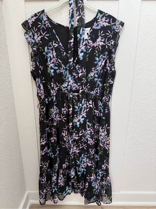 Jessica Simpson Dresses & Skirts - Jessica Simpson Maternity Floral Ruffle V-Neck Dress